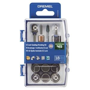 Dremel EZ2727 EZ Lock Sanding Grinding Kit 18 Piece Rotary Accessory Set NEW